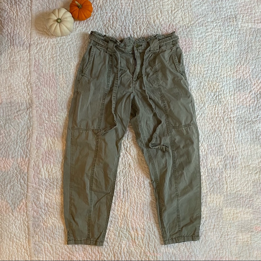Blank NYC Paperbag Waist Cropped Pants